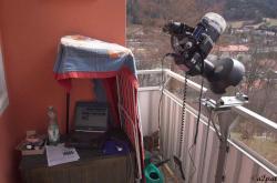 Aufbau f&uuml;r die Sonnenfinsternis