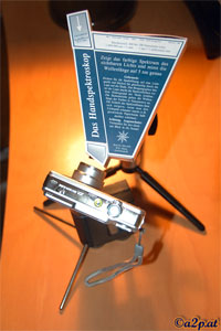 Handspektroskop Aufbau von oben