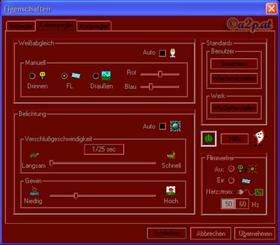 TouCam Einstellungen