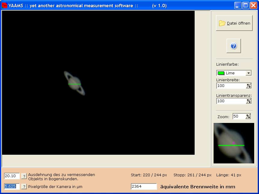 YAAMS :: yet another astronomical measurement software ::